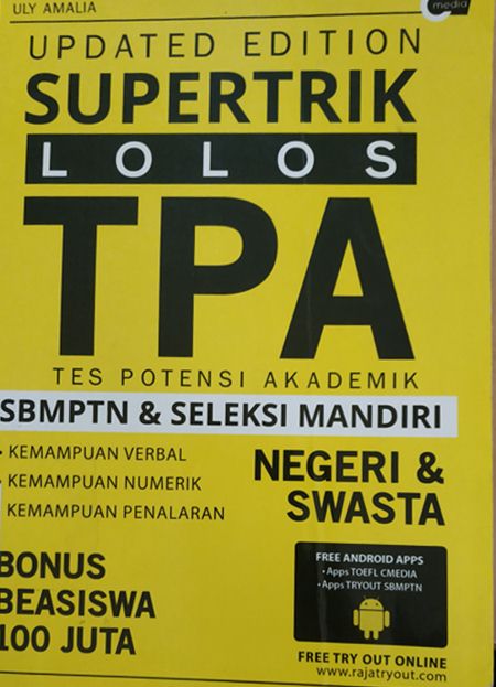 Cover Update Edition Supertrik Lolos TPA SBMPTN & Seleksi Mandiri