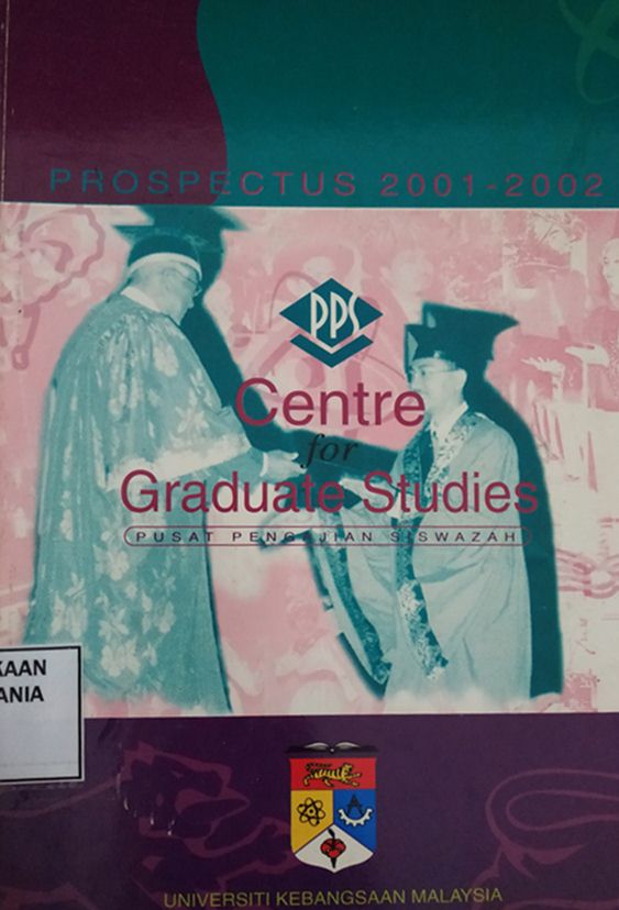 Cover Prospectus 2001-2002: Centre for Graduate Studies