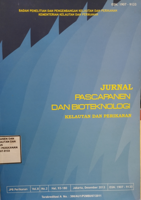 Cover Jurnal Pascapanen dan Bioteknologi Kelautan dan Perikanan Vol. 8 No. 2 Desember 2013