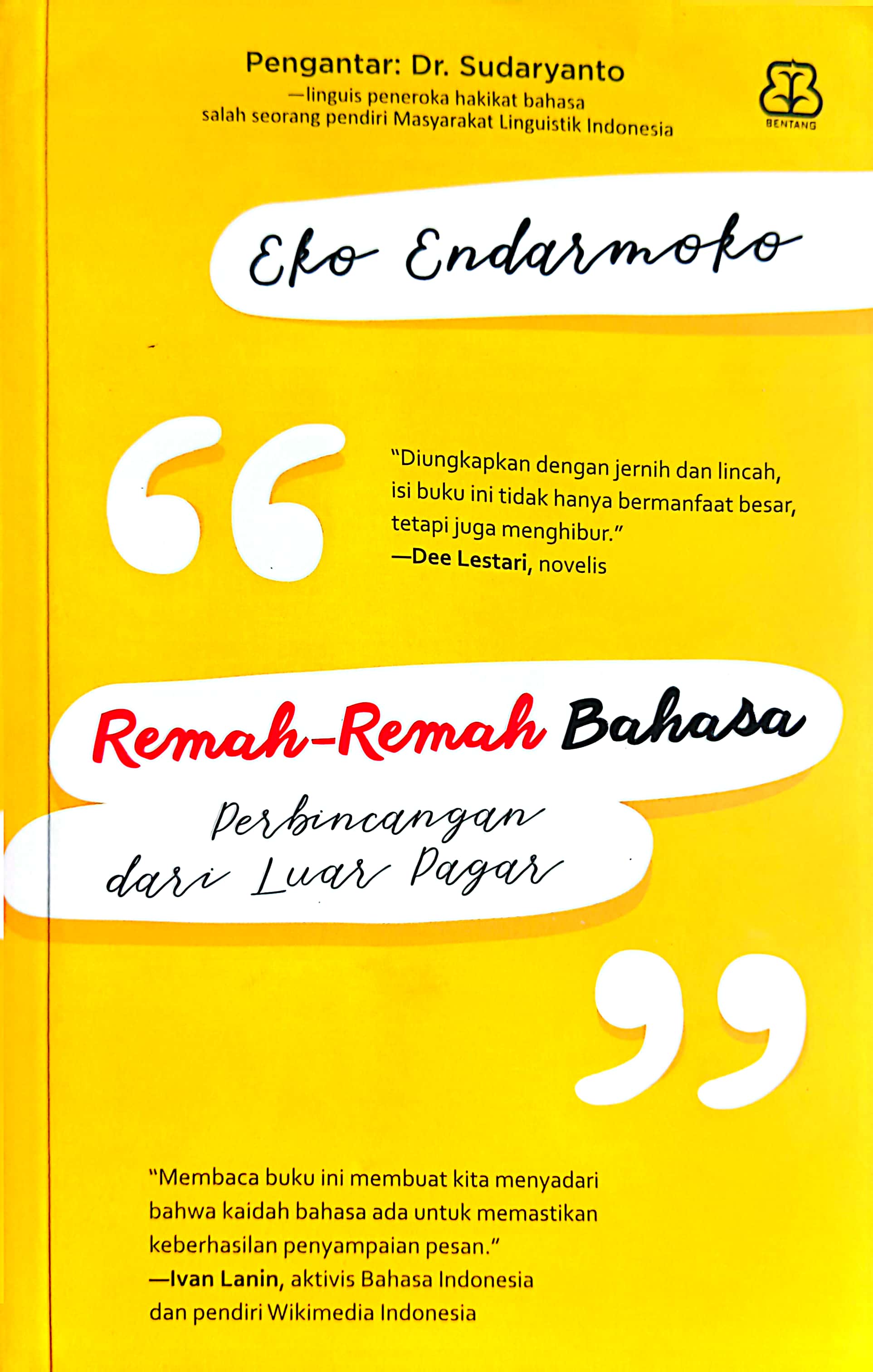 Cover Remah-Remah Bahasa Perbincangan Dari Luar Pagar