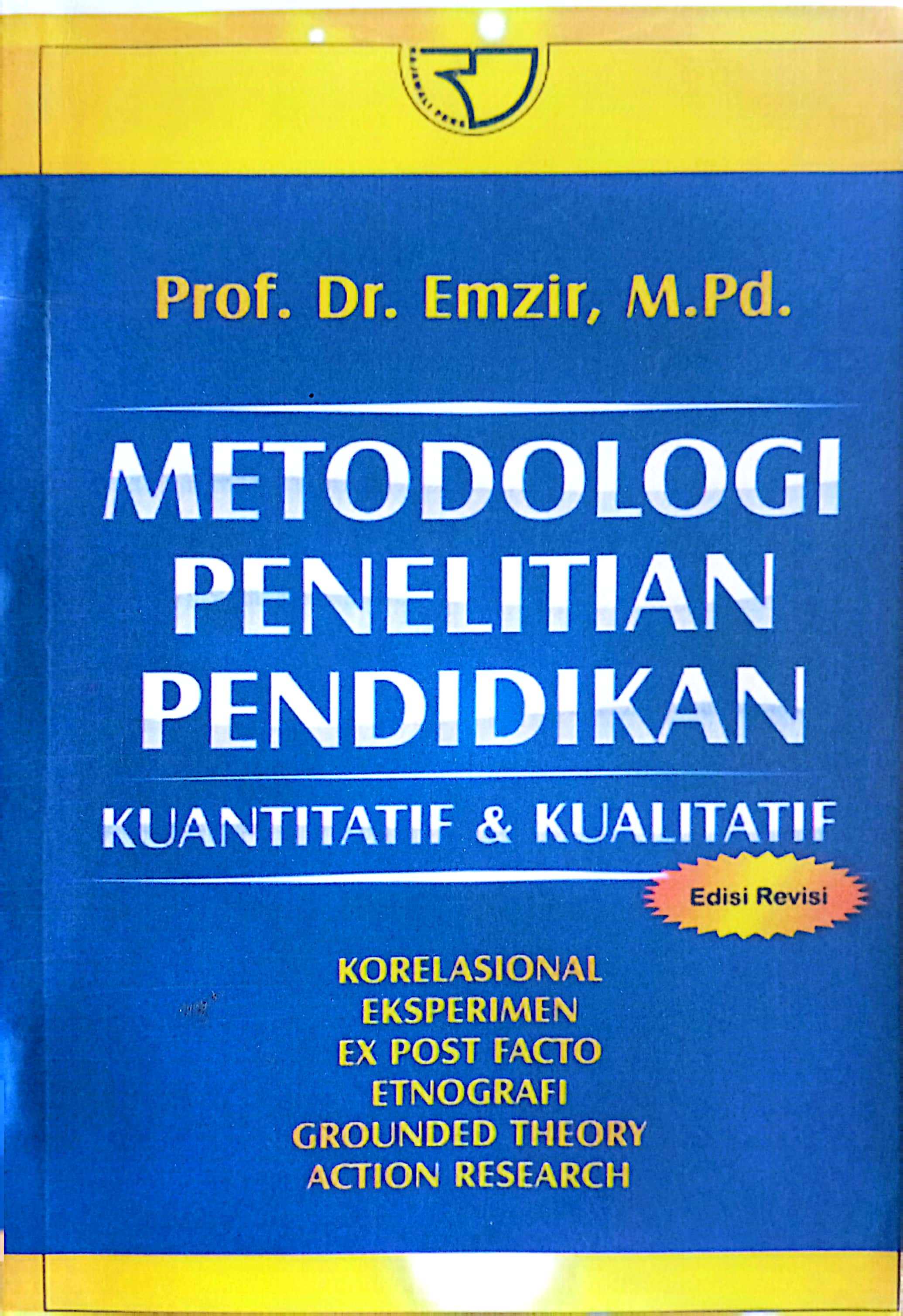 Cover Metodologi Penelitian Pendidikan Kuantitatif & kualitatif