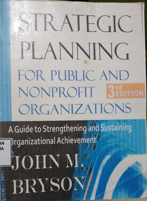 Cover Strategic Planning for Public and Nonprofit Organizations